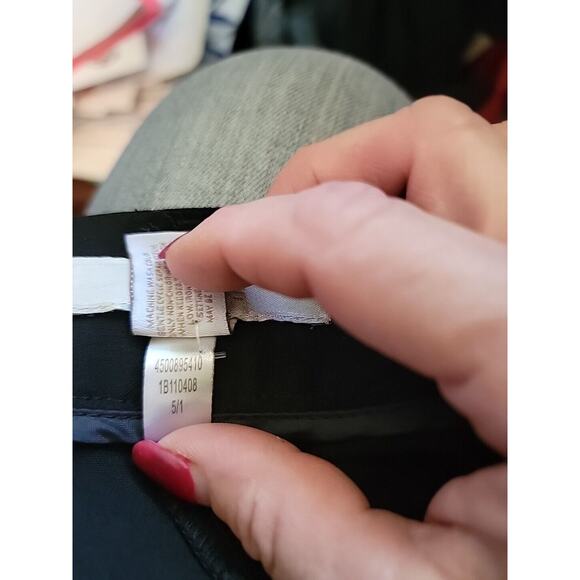 Chicos Black Dress Trousers Pants No Show Pockets Womens Slacks Sz Chico 1 Short - Picture 6 of 6